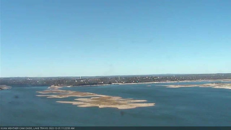 Lake Travis webcam, December 31, 2022 11:25 AM CT