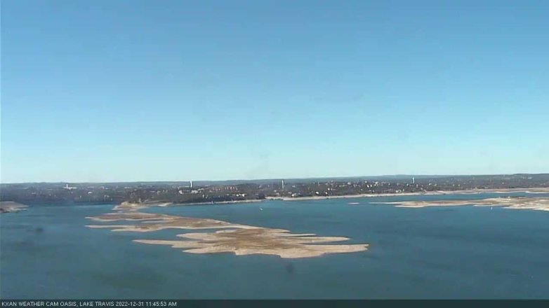 Lake Travis webcam, December 31, 2022 11:45 AM CT