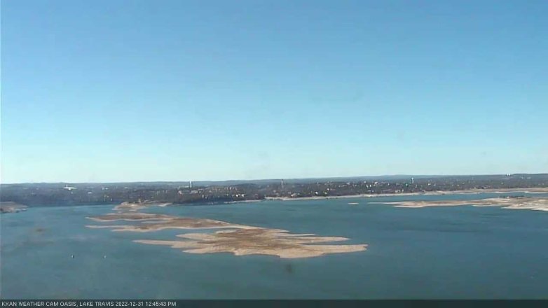 Lake Travis webcam, December 31, 2022 12:45 PM CT