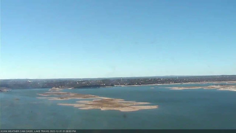Lake Travis webcam, December 31, 2022 1:00 PM CT