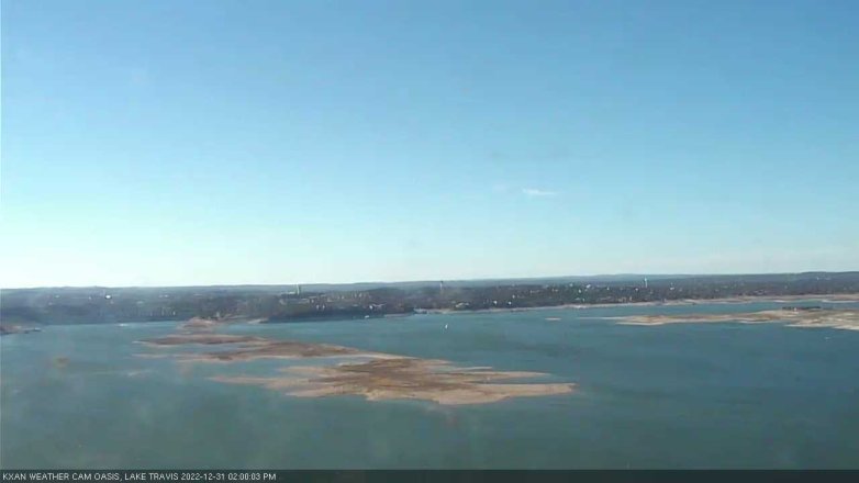 Lake Travis webcam, December 31, 2022 2:00 PM CT