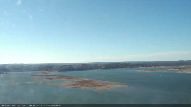 Lake Travis webcam, December 31, 2022 2:45 PM CT