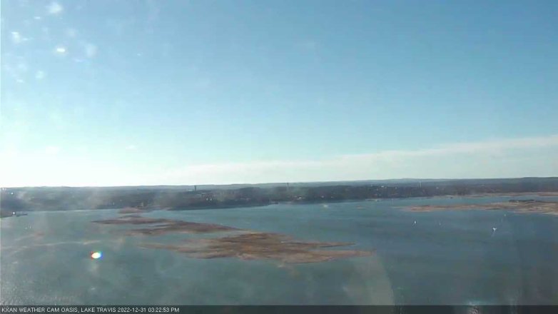 Lake Travis webcam, December 31, 2022 3:25 PM CT