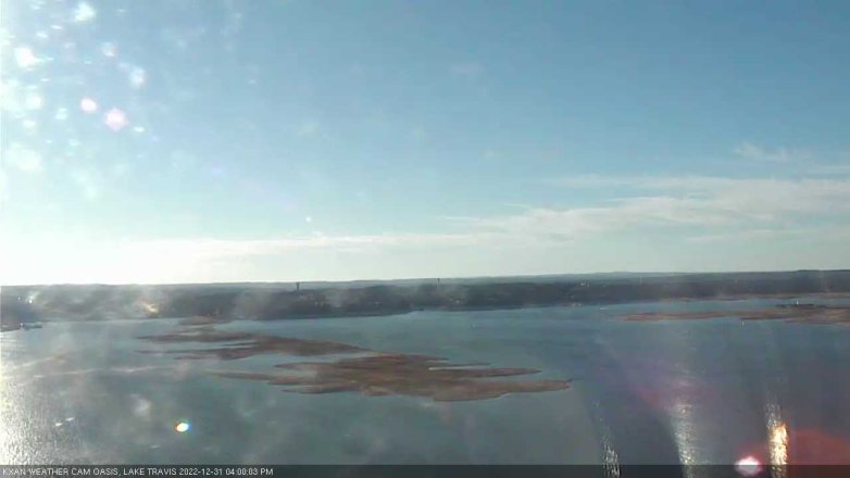Lake Travis webcam, December 31, 2022 4:00 PM CT