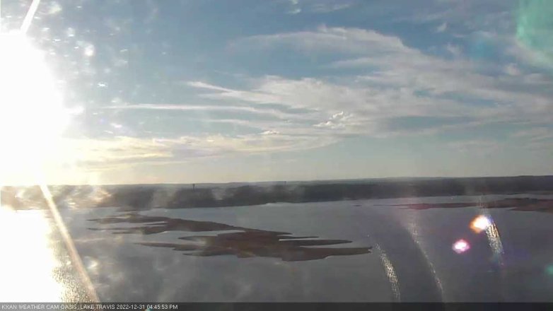 Lake Travis webcam, December 31, 2022 4:45 PM CT