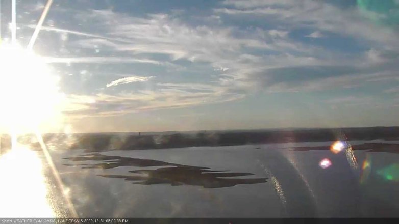 Lake Travis webcam, December 31, 2022 5:00 PM CT