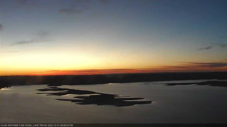 Lake Travis webcam, December 31, 2022 6:00 PM CT