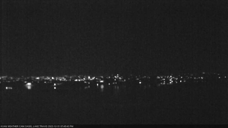 Lake Travis webcam, December 31, 2022 7:45 PM CT