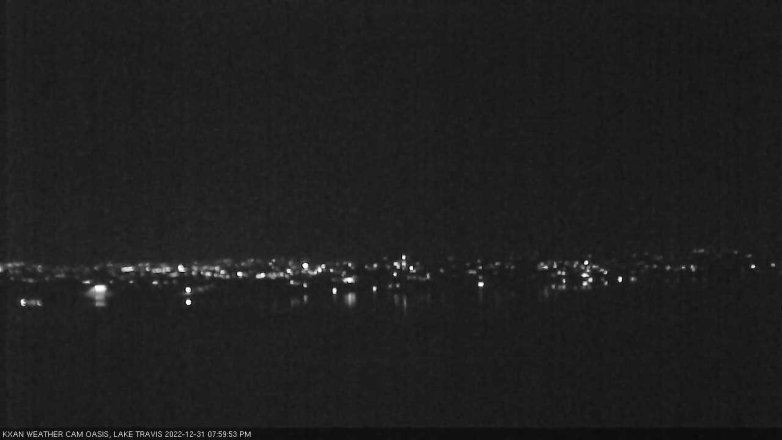 Lake Travis webcam, December 31, 2022 8:00 PM CT