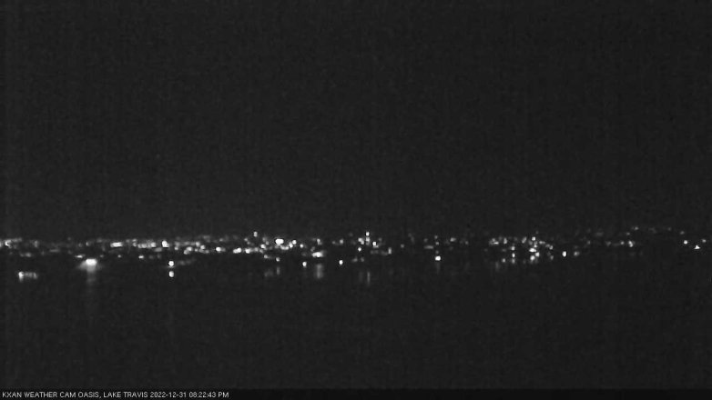 Lake Travis webcam, December 31, 2022 8:25 PM CT