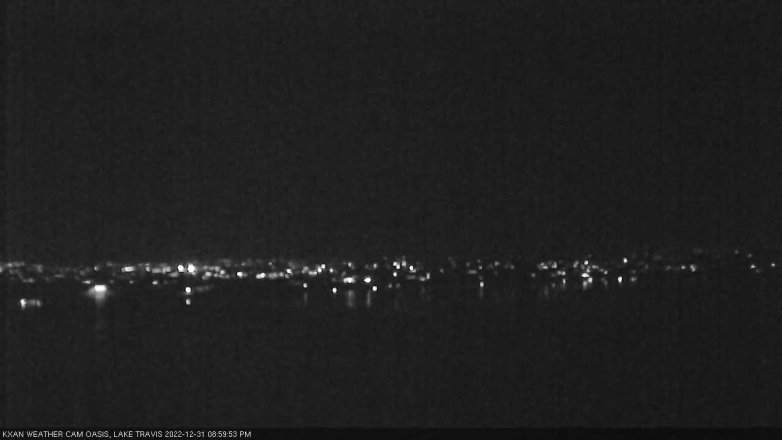 Lake Travis webcam, December 31, 2022 9:00 PM CT
