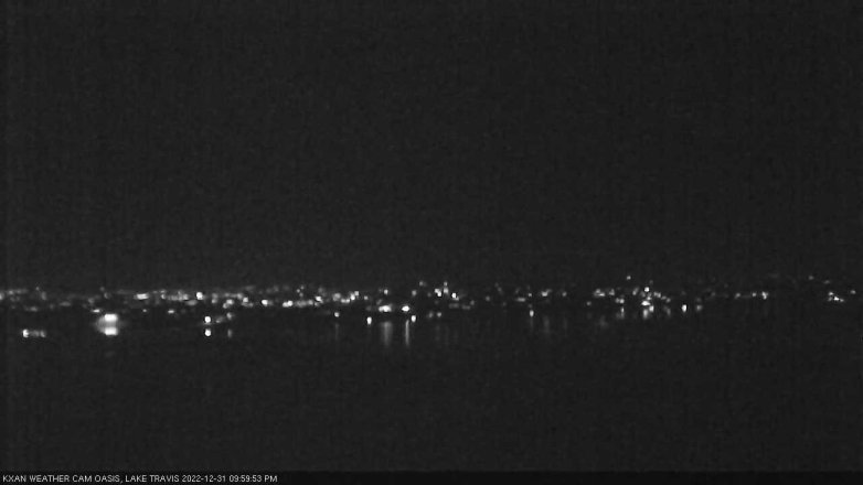 Lake Travis webcam, December 31, 2022 10:00 PM CT
