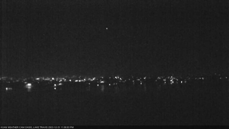 Lake Travis webcam, December 31, 2022 11:00 PM CT