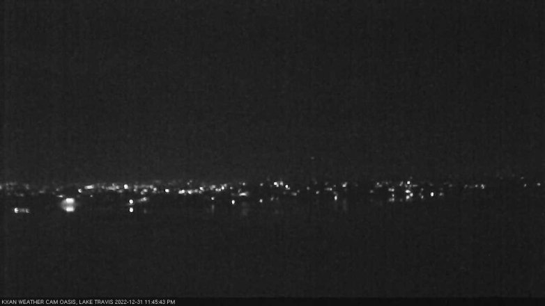 Lake Travis webcam, December 31, 2022 11:45 PM CT