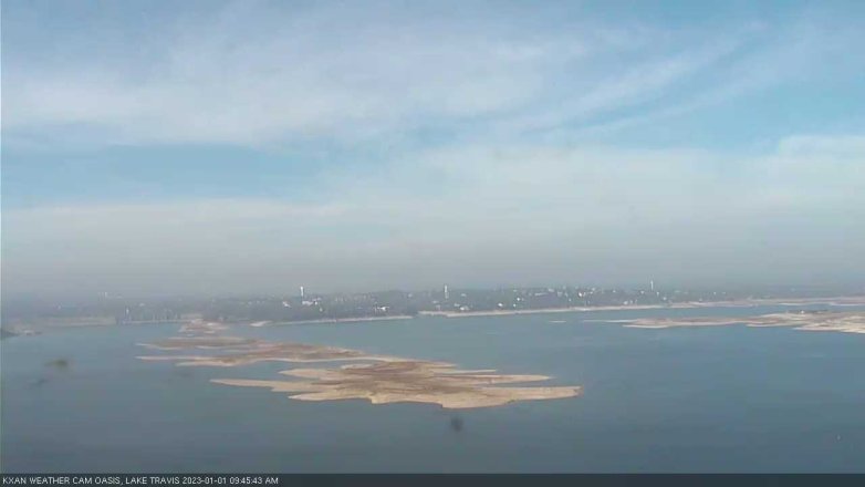 Lake Travis webcam, January 1, 2023 9:45 AM CT