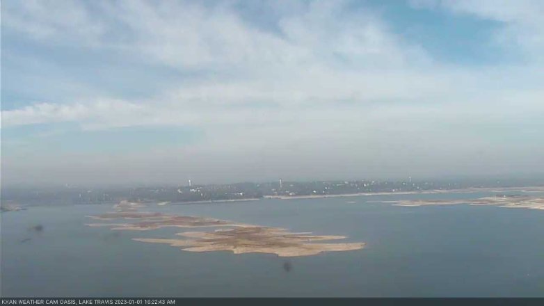 Lake Travis webcam, January 1, 2023 10:25 AM CT
