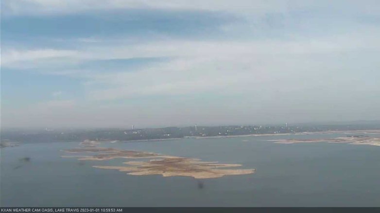 Lake Travis webcam, January 1, 2023 11:00 AM CT