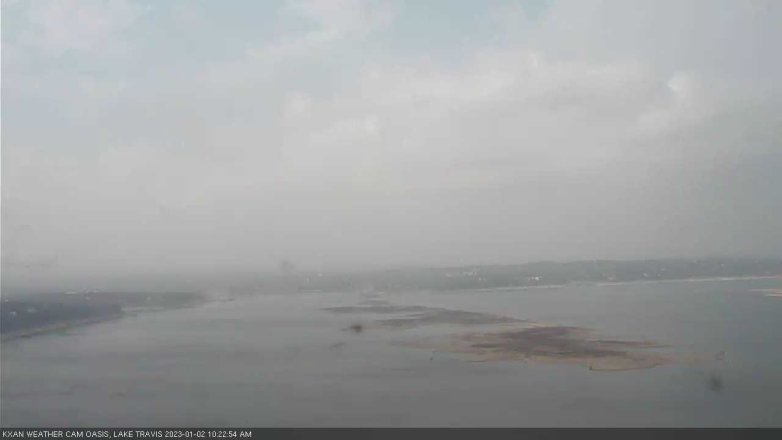 Lake Travis webcam, January 2, 2023 10:25 AM CT