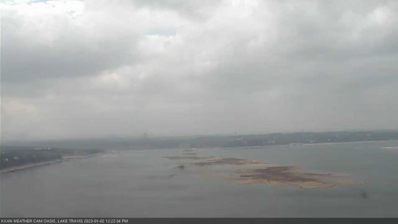 Lake Travis webcam, January 2, 2023 12:25 PM CT