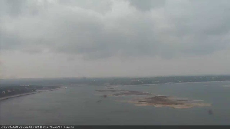 Lake Travis webcam, January 2, 2023 1:00 PM CT