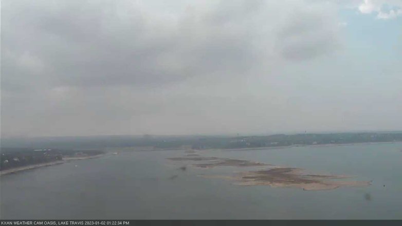 Lake Travis webcam, January 2, 2023 1:25 PM CT