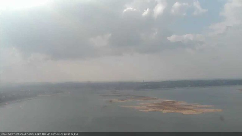 Lake Travis webcam, January 2, 2023 2:00 PM CT
