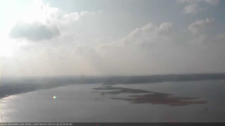 Lake Travis webcam, January 2, 2023 3:00 PM CT