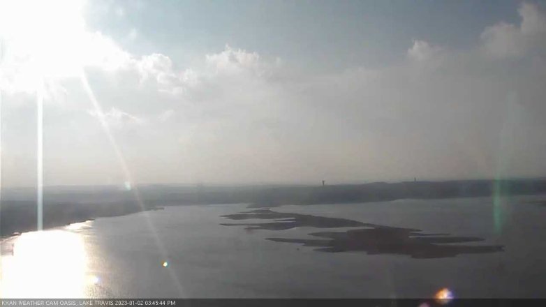 Lake Travis webcam, January 2, 2023 3:45 PM CT