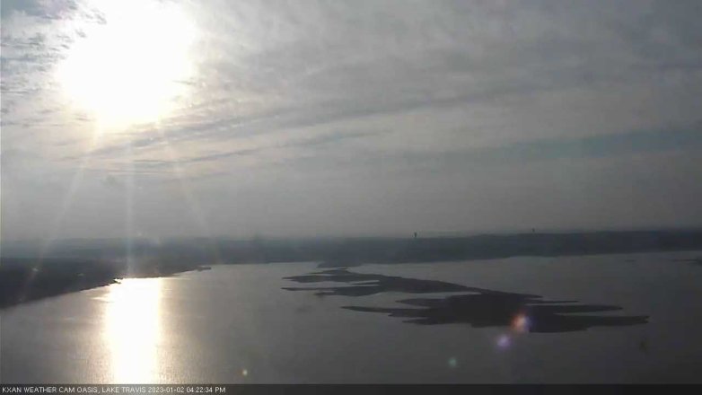 Lake Travis webcam, January 2, 2023 4:25 PM CT