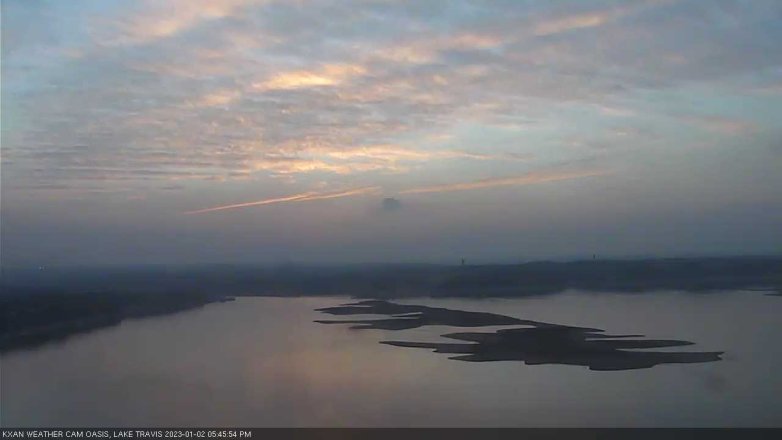 Lake Travis webcam, January 2, 2023 5:45 PM CT