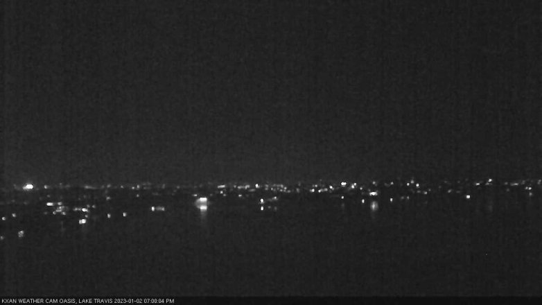 Lake Travis webcam, January 2, 2023 7:00 PM CT