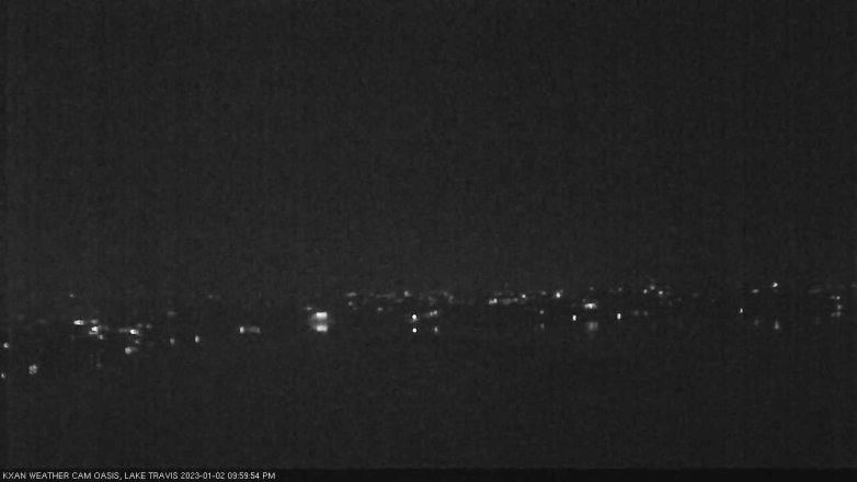 Lake Travis webcam, January 2, 2023 10:00 PM CT