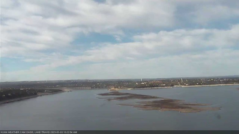 Lake Travis webcam, January 3, 2023 10:25 AM CT