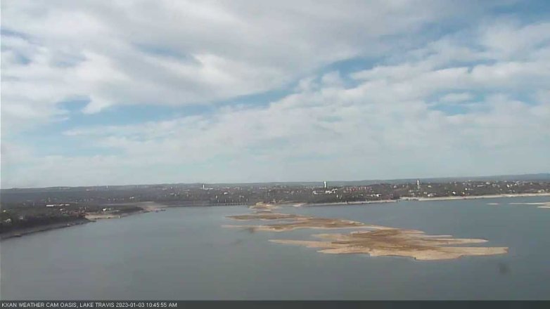 Lake Travis webcam, January 3, 2023 10:45 AM CT