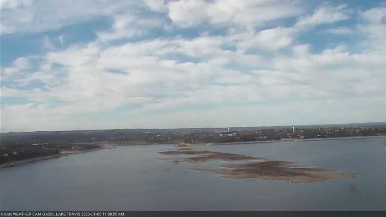 Lake Travis webcam, January 3, 2023 11:00 AM CT