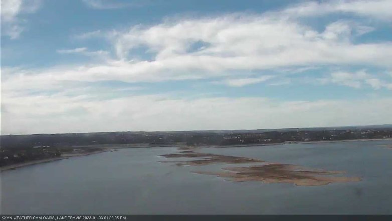 Lake Travis webcam, January 3, 2023 1:00 PM CT