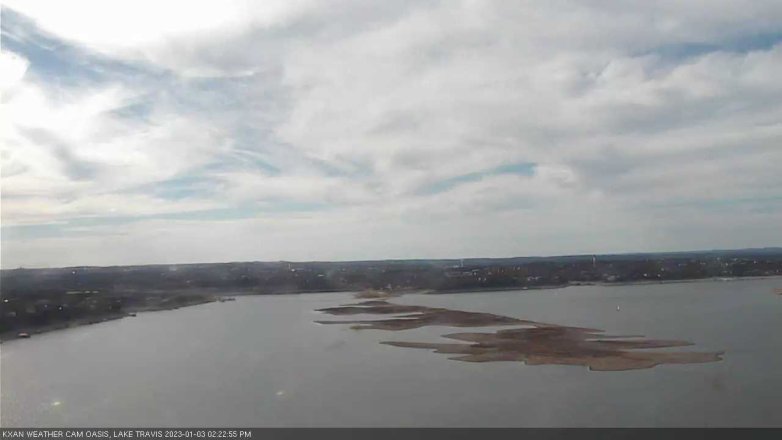 Lake Travis webcam, January 3, 2023 2:25 PM CT