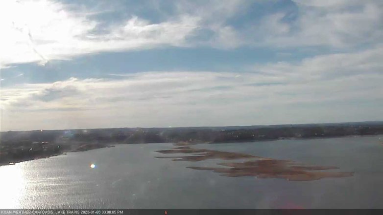 Lake Travis webcam, January 3, 2023 3:00 PM CT