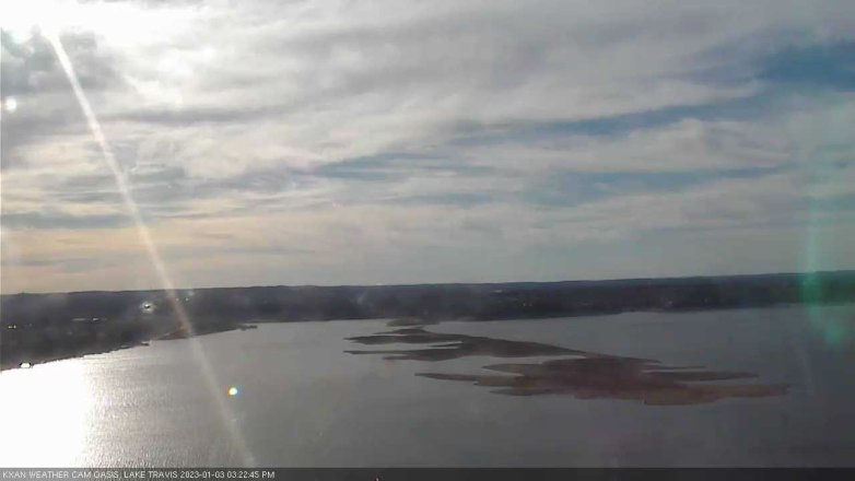 Lake Travis webcam, January 3, 2023 3:25 PM CT