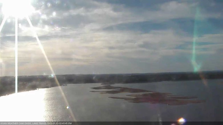 Lake Travis webcam, January 3, 2023 3:45 PM CT