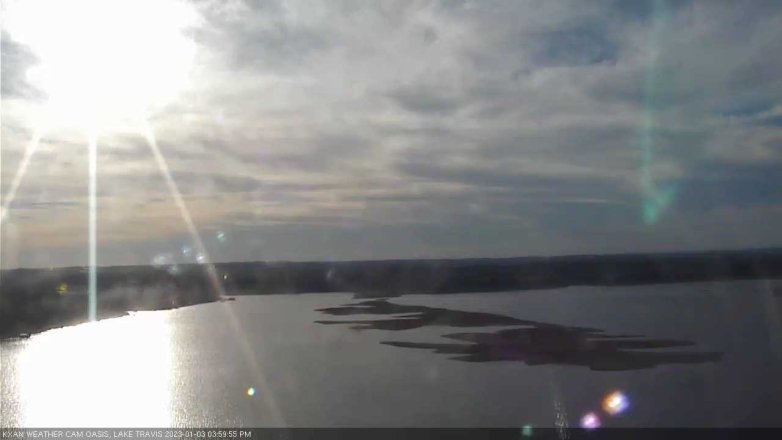 Lake Travis webcam, January 3, 2023 4:00 PM CT