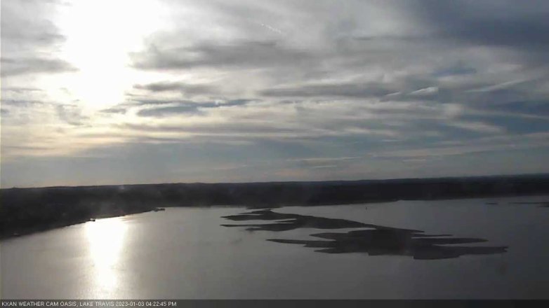 Lake Travis webcam, January 3, 2023 4:25 PM CT
