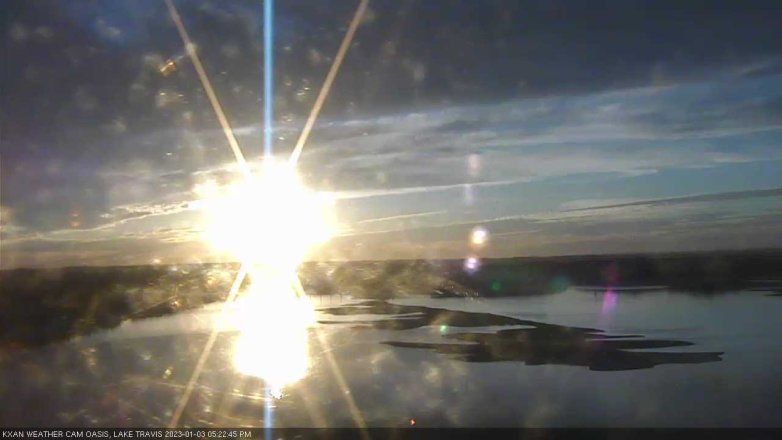 Lake Travis webcam, January 3, 2023 5:25 PM CT