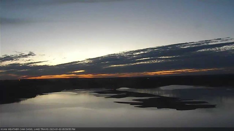 Lake Travis webcam, January 3, 2023 6:00 PM CT
