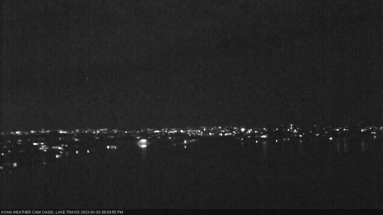 Lake Travis webcam, January 3, 2023 7:00 PM CT