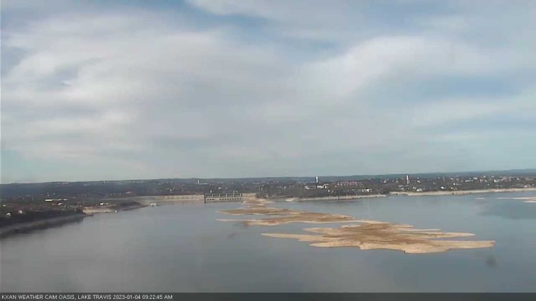 Lake Travis webcam, January 4, 2023 9:25 AM CT
