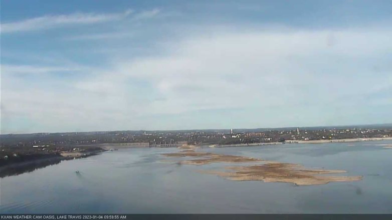 Lake Travis webcam, January 4, 2023 10:00 AM CT