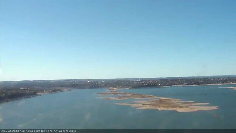 Lake Travis webcam, January 4, 2023 1:25 PM CT