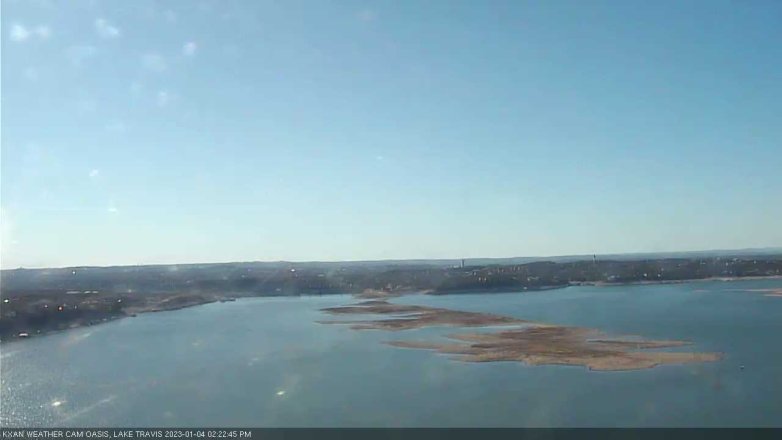 Lake Travis webcam, January 4, 2023 2:25 PM CT