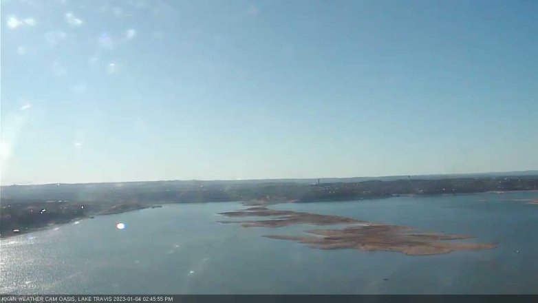 Lake Travis webcam, January 4, 2023 2:45 PM CT